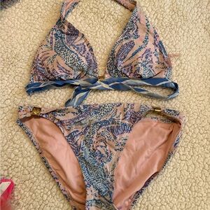 Lilly Pulitzer Pink and Blue Bikini